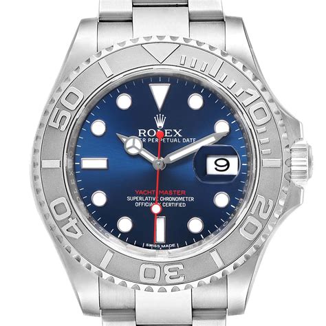 rolex yacht master blue dial for sale